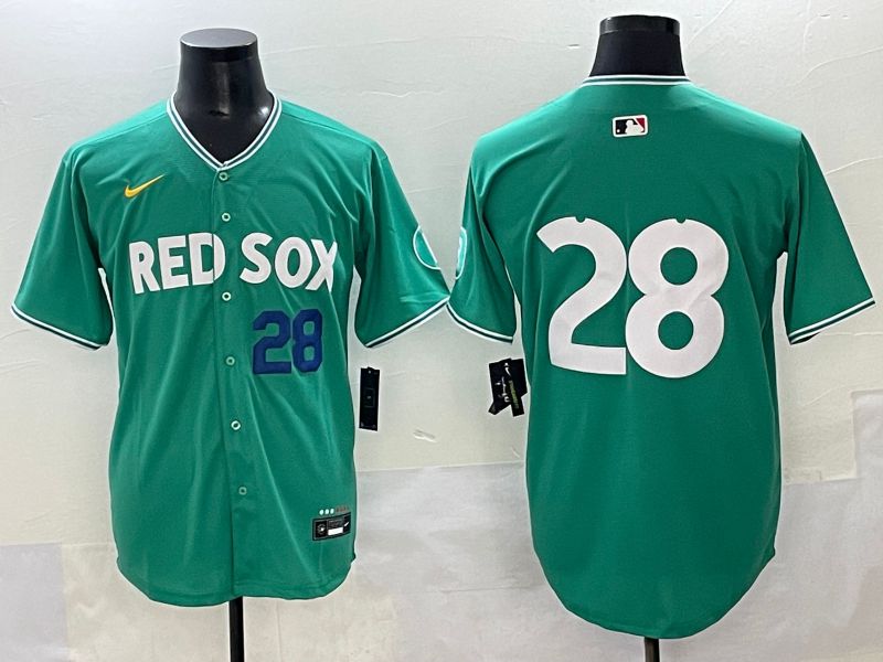 Men 2025 Boston Red Sox #28 No Name Green Joint Name Nike MLB Jersey style 3->boston red sox->MLB Jersey